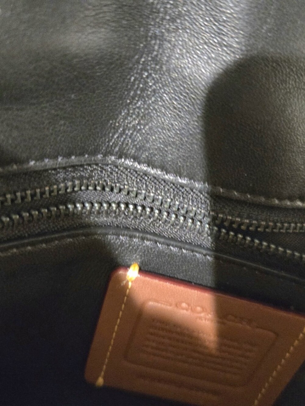 Coach Black Quilted Madison  Shoulder Bag - Picture 6 of 9
